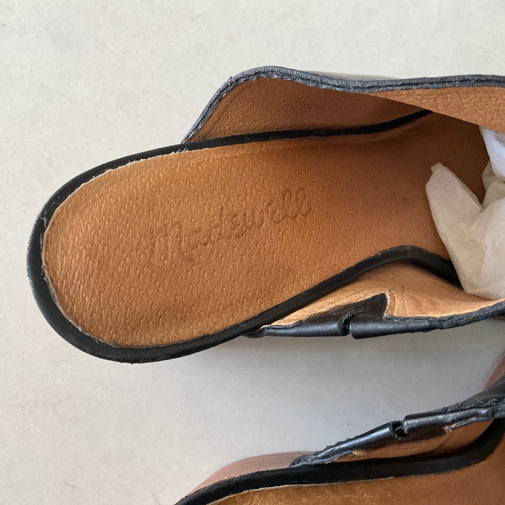 MADEWELL Harper Mule Black Leather Size 7 - Picture 5 of 7